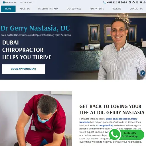 Dr. Gerry Nastasia, DC-Chiropractor Dubai