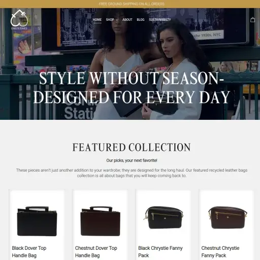Emily Jones - Recycled Leather Handbags & CrossBody Bags Made in NYC👜