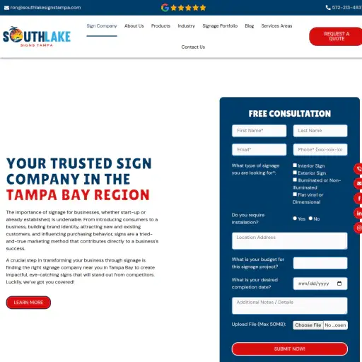 Southlake Signs Tampa