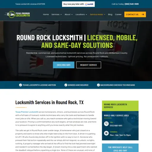 Texas Premier Locksmith Round Rock