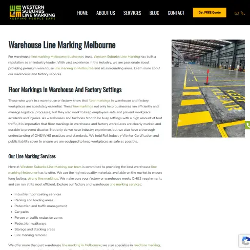 Western Suburbs Line Marking